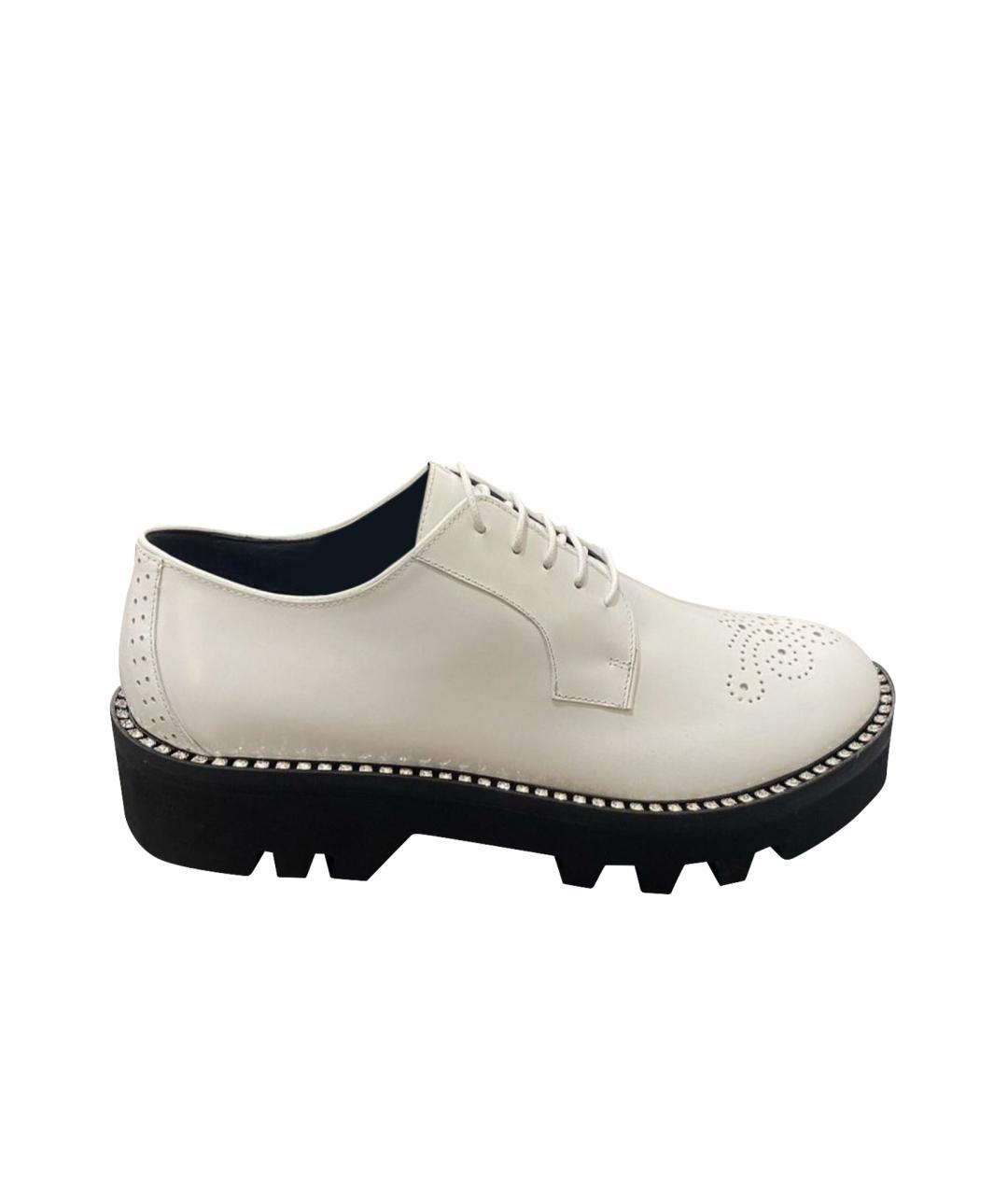 ERMANNO SCERVINO Белые кожаные туфли, фото 1