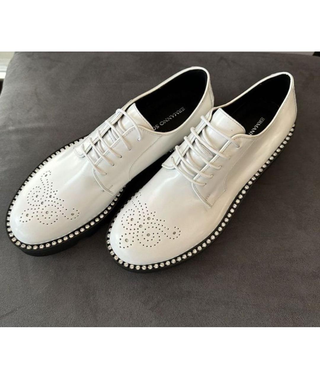 ERMANNO SCERVINO Белые кожаные туфли, фото 5