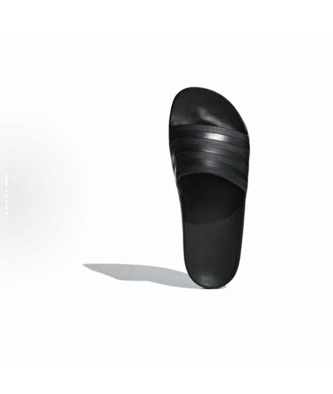 ADIDAS Черные резиновые шлепанцы, фото 5
