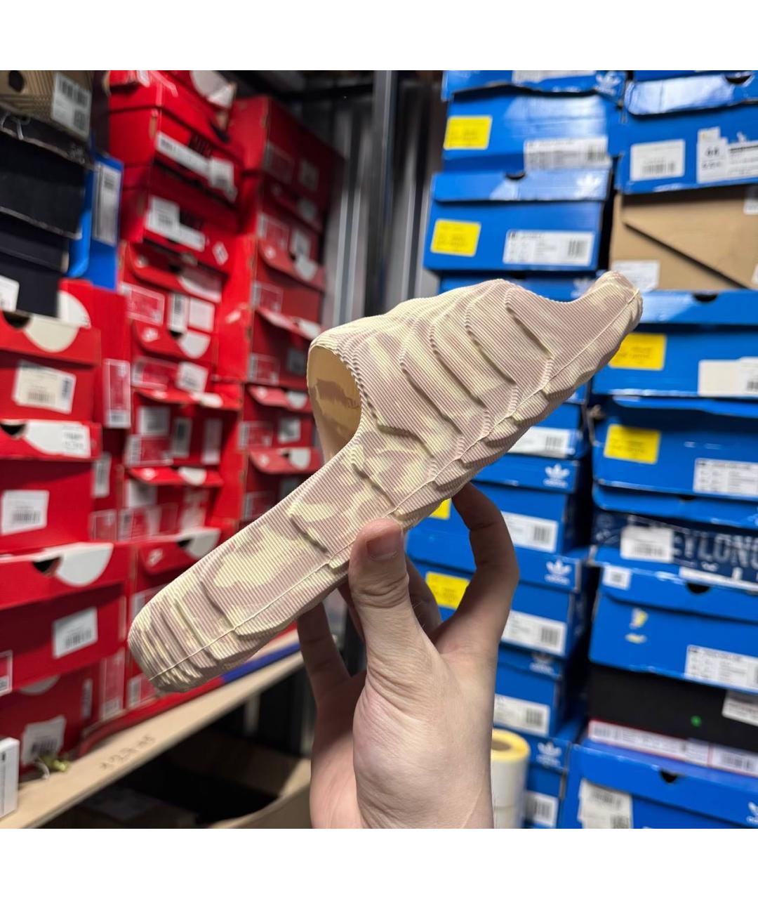 ADIDAS Бежевые шлепанцы, фото 5