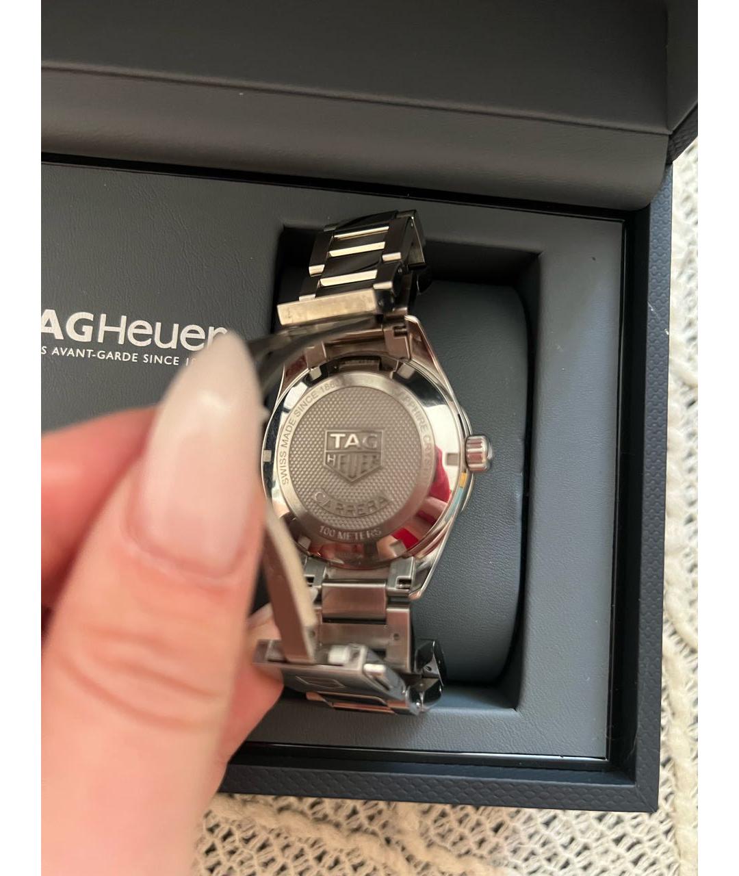 TAG HEUER Серебряные часы, фото 3