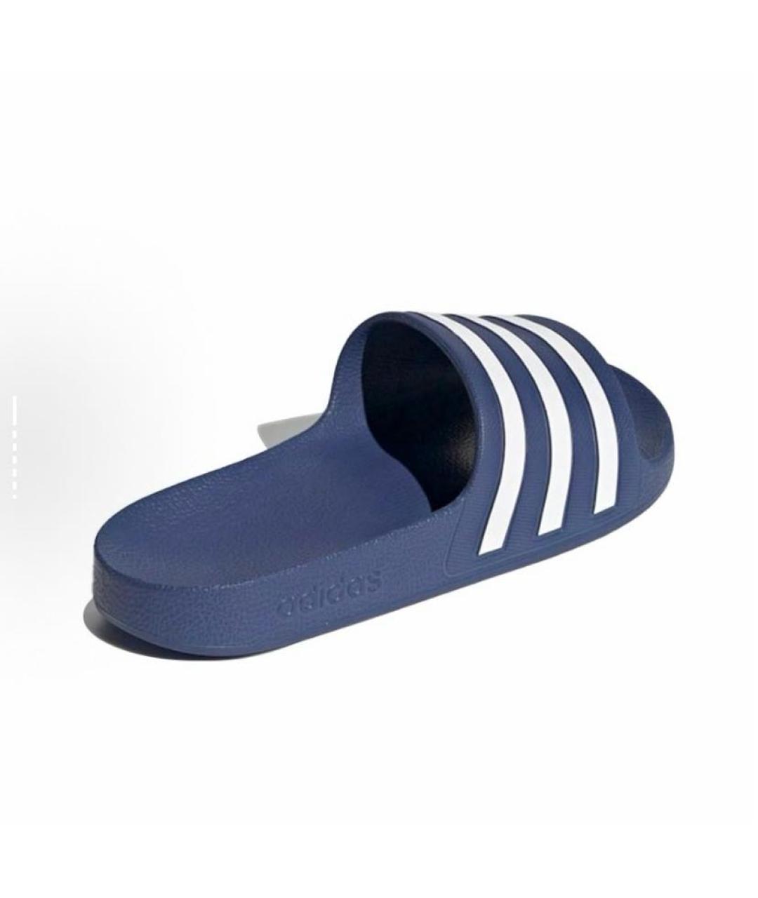 ADIDAS Синие резиновые шлепанцы, фото 4