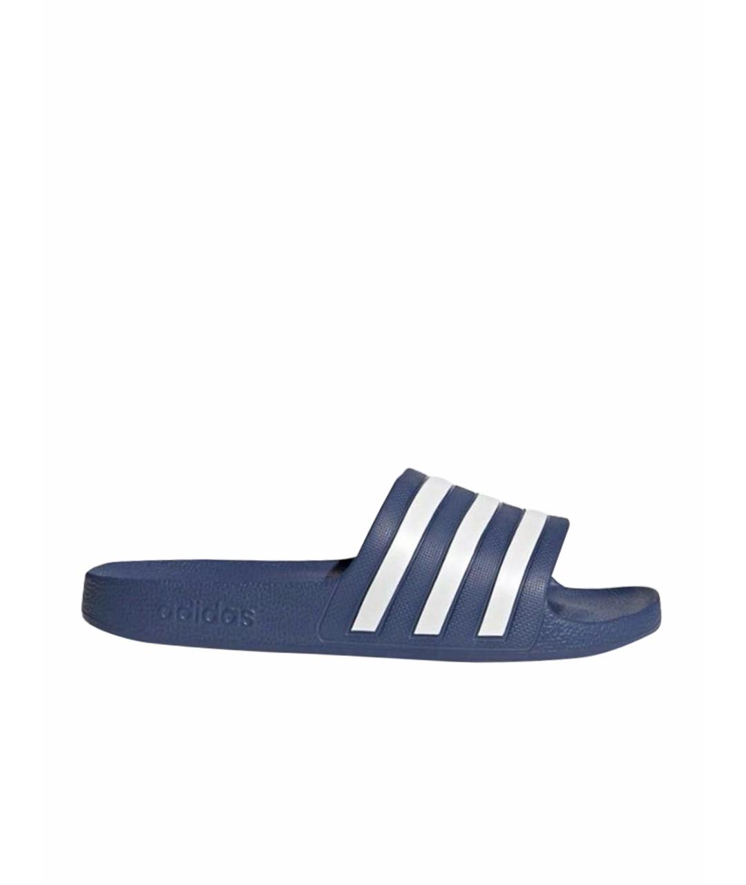 ADIDAS Синие резиновые шлепанцы, фото 1
