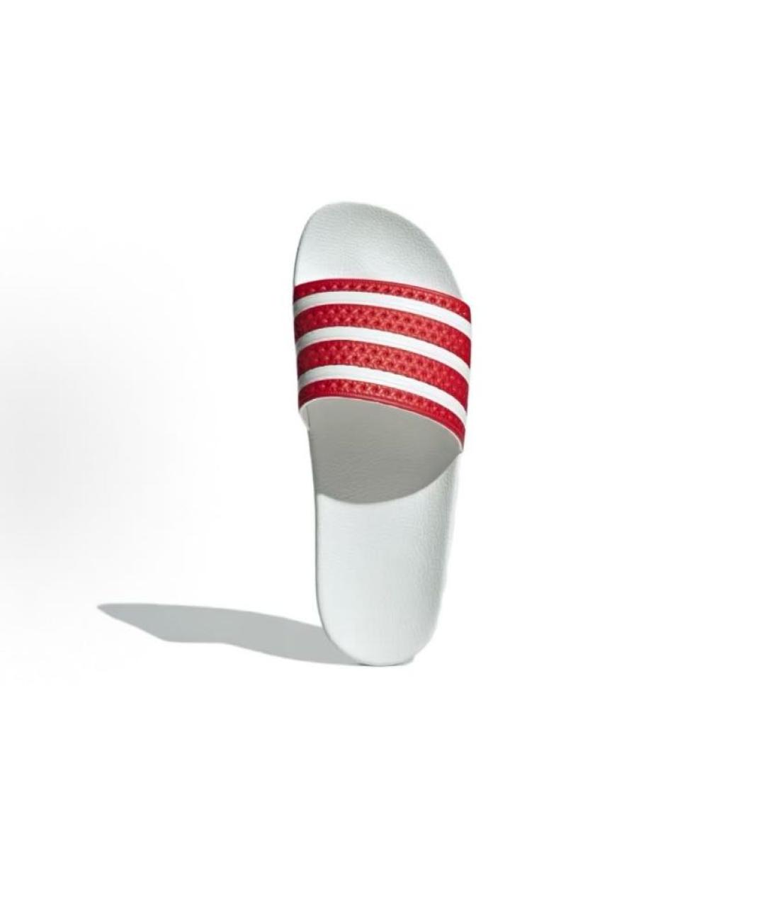 ADIDAS Белые резиновые шлепанцы, фото 5