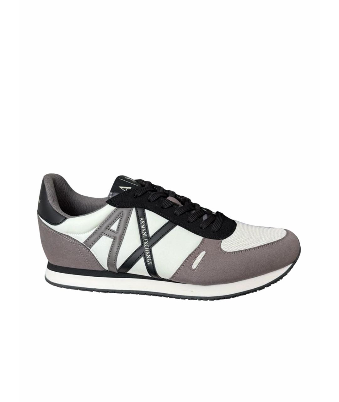 ARMANI EXCHANGE Белые низкие кроссовки / кеды из искусственной кожи, фото 1