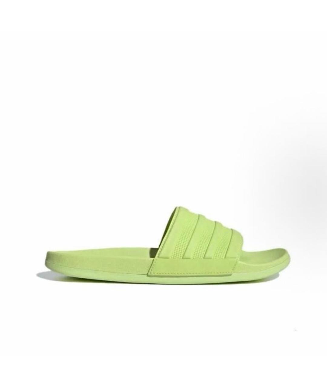 ADIDAS Салатовые резиновые шлепанцы, фото 7