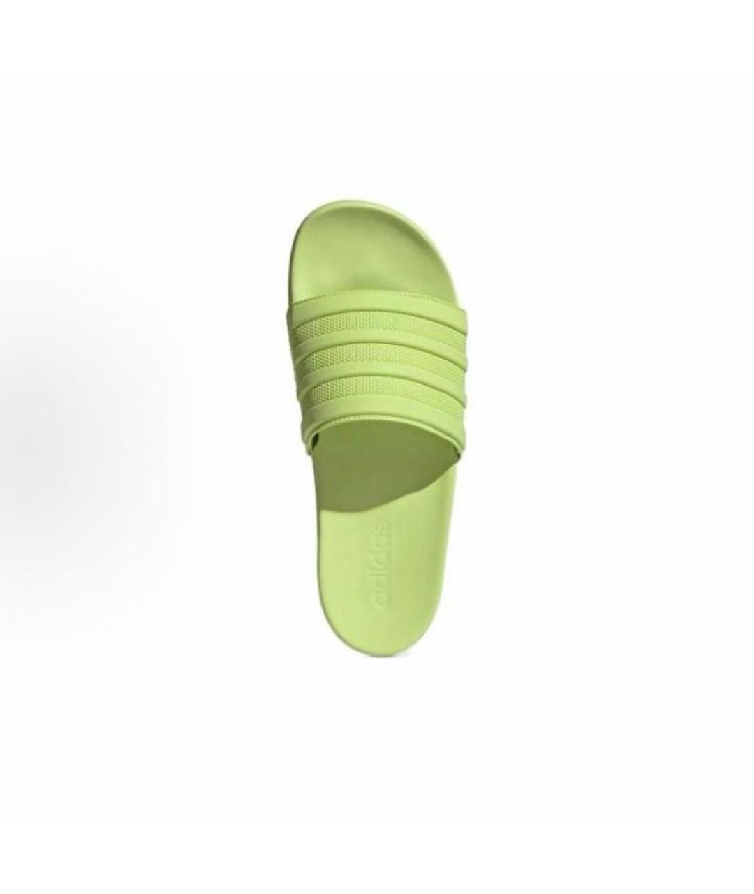 ADIDAS Салатовые резиновые шлепанцы, фото 5