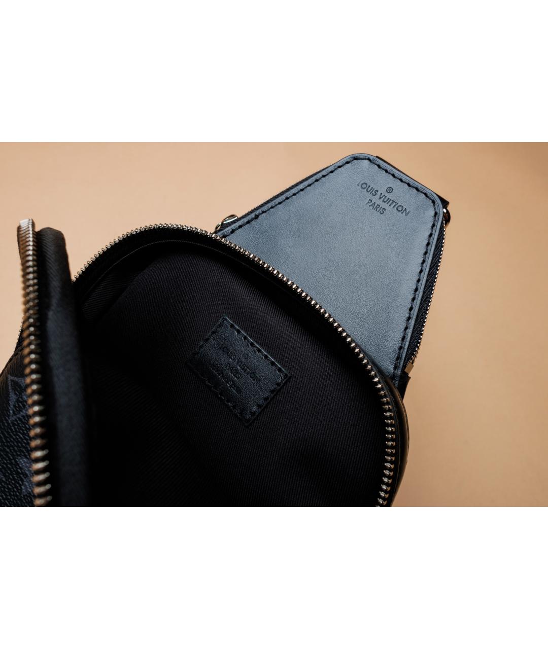 LOUIS VUITTON Черная сумка на плечо, фото 4