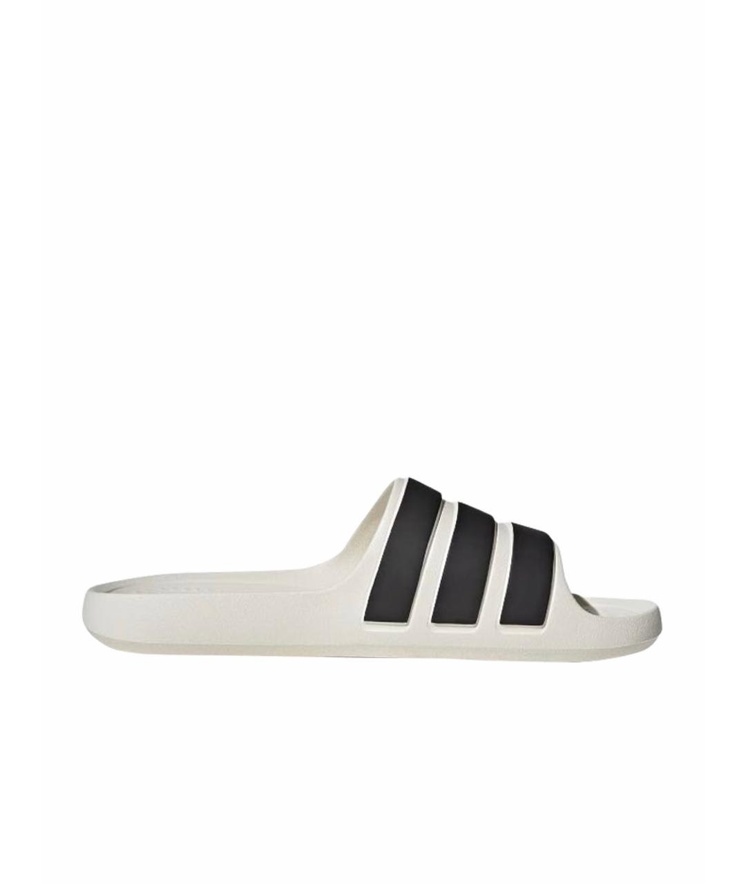 ADIDAS Бежевые резиновые шлепанцы, фото 1