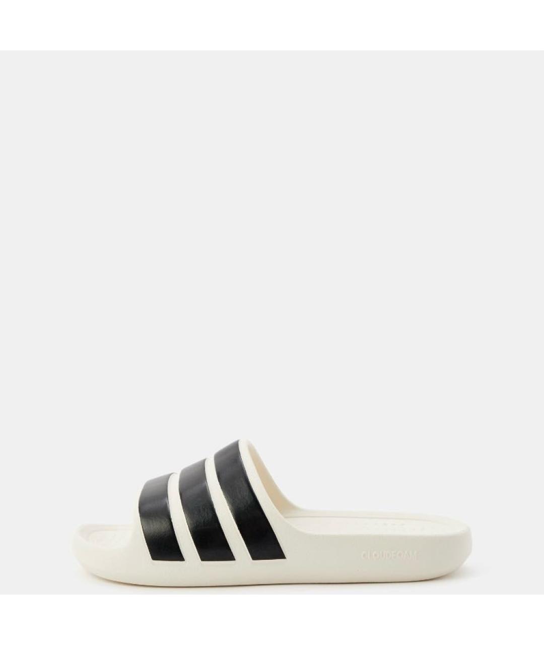ADIDAS Бежевые резиновые шлепанцы, фото 2