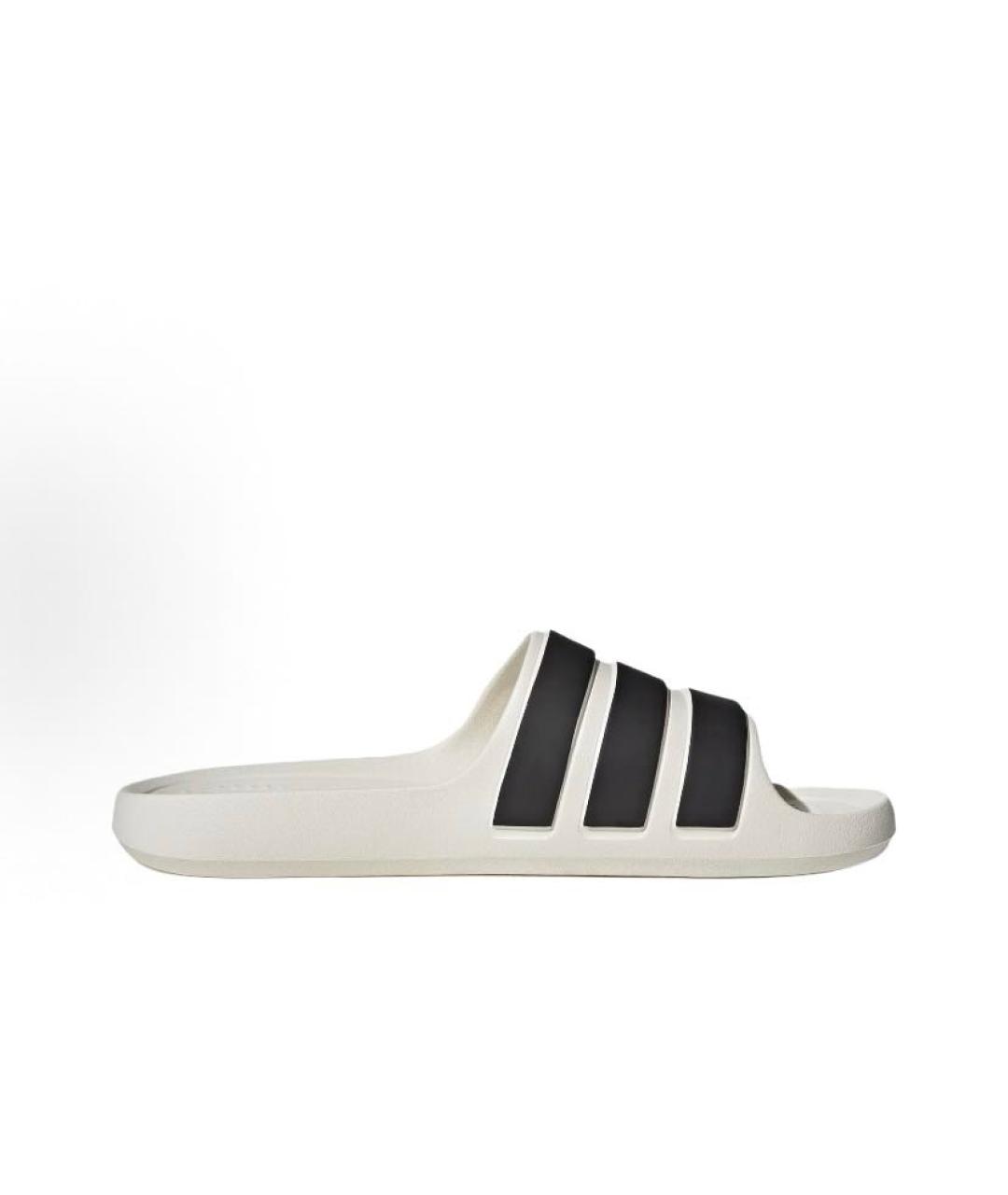 ADIDAS Бежевые резиновые шлепанцы, фото 8