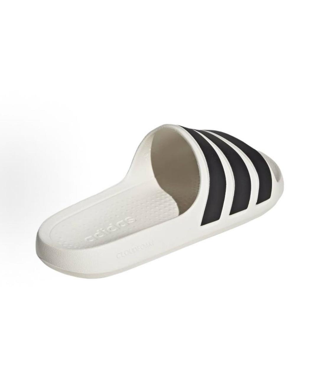 ADIDAS Бежевые резиновые шлепанцы, фото 5