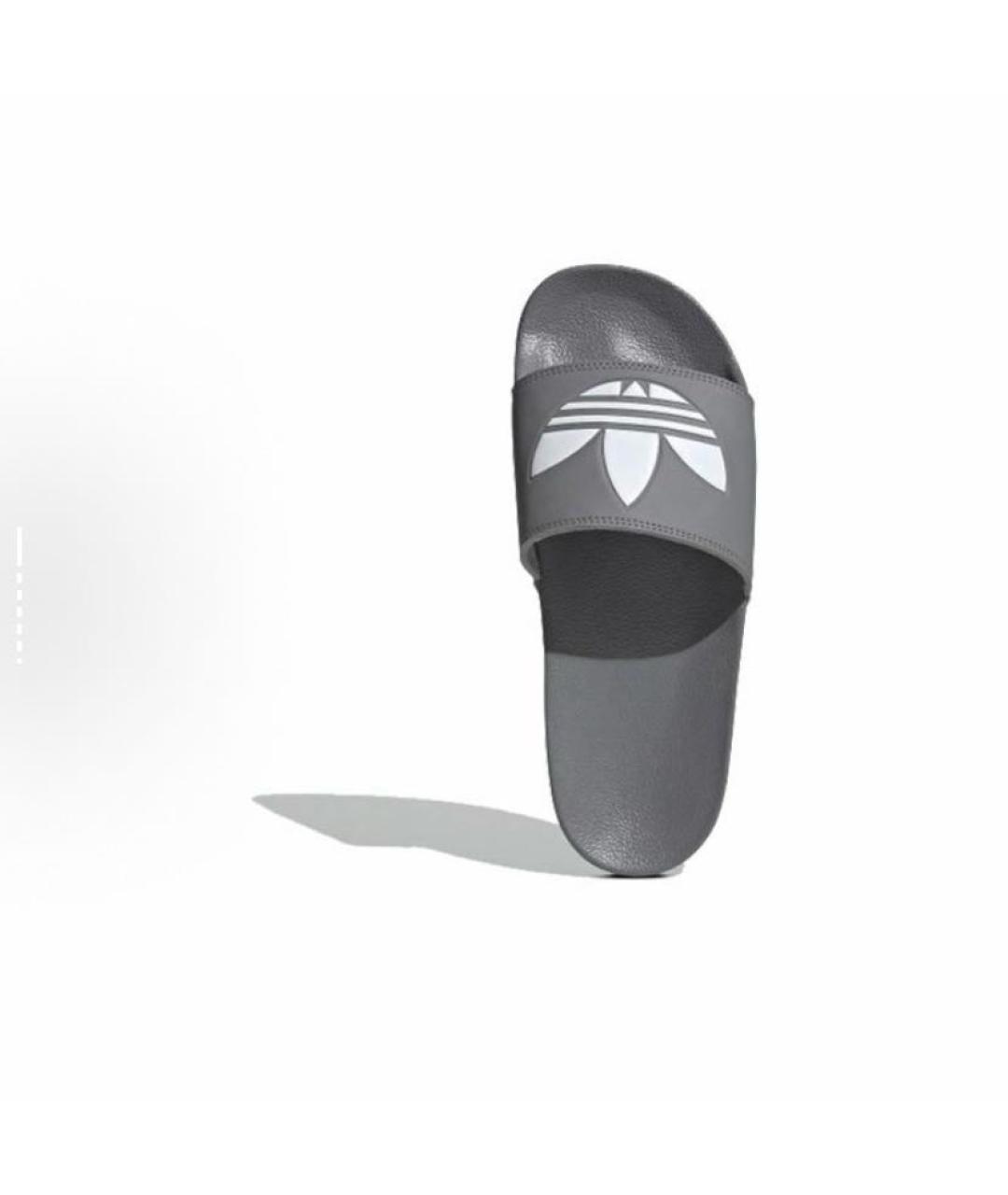 ADIDAS Серые резиновые шлепанцы, фото 5
