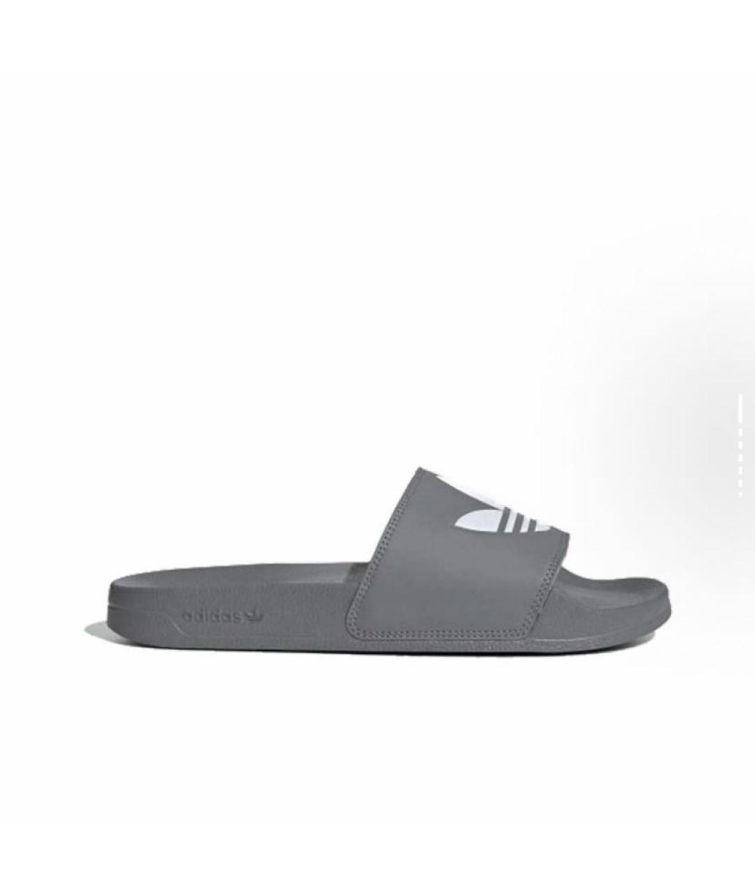 ADIDAS Серые резиновые шлепанцы, фото 7