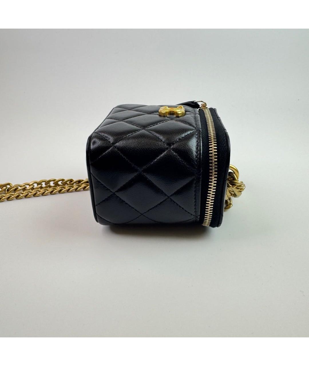 CHANEL Черная кожаная сумка через плечо, фото 4