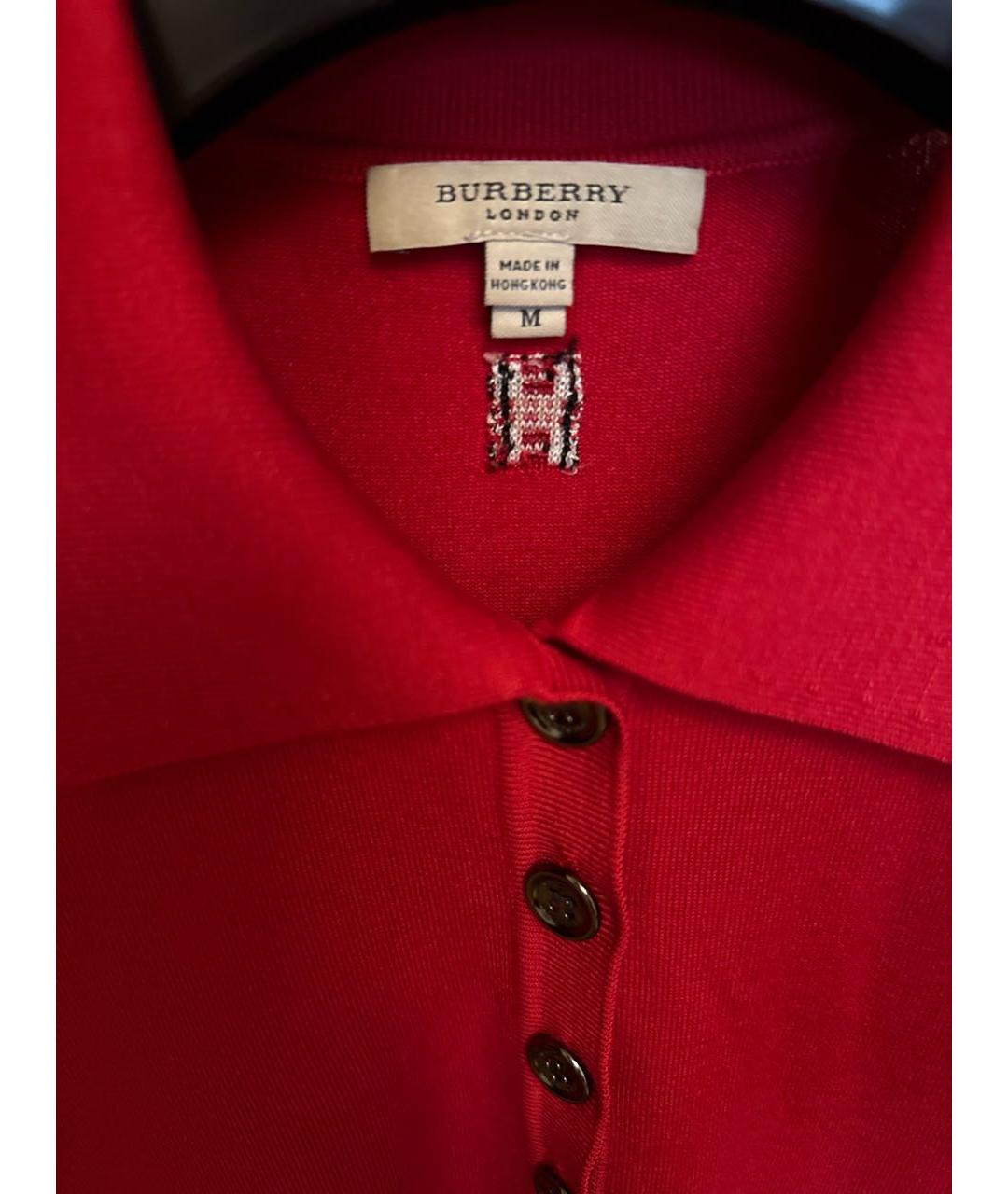 BURBERRY Красная футболка, фото 3