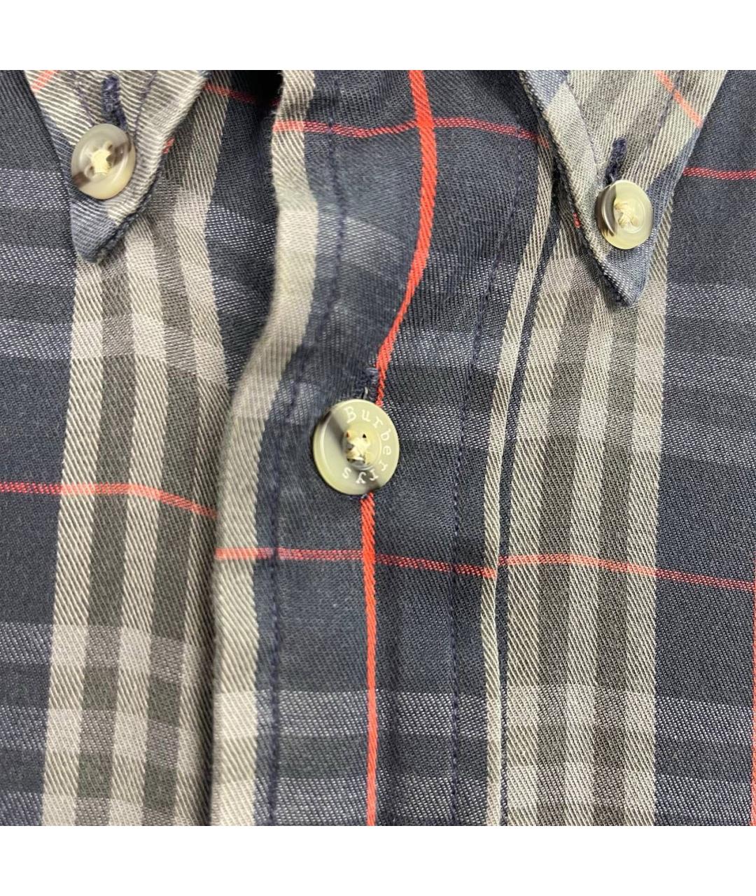 BURBERRY Антрацитовая хлопковая классическая рубашка, фото 4
