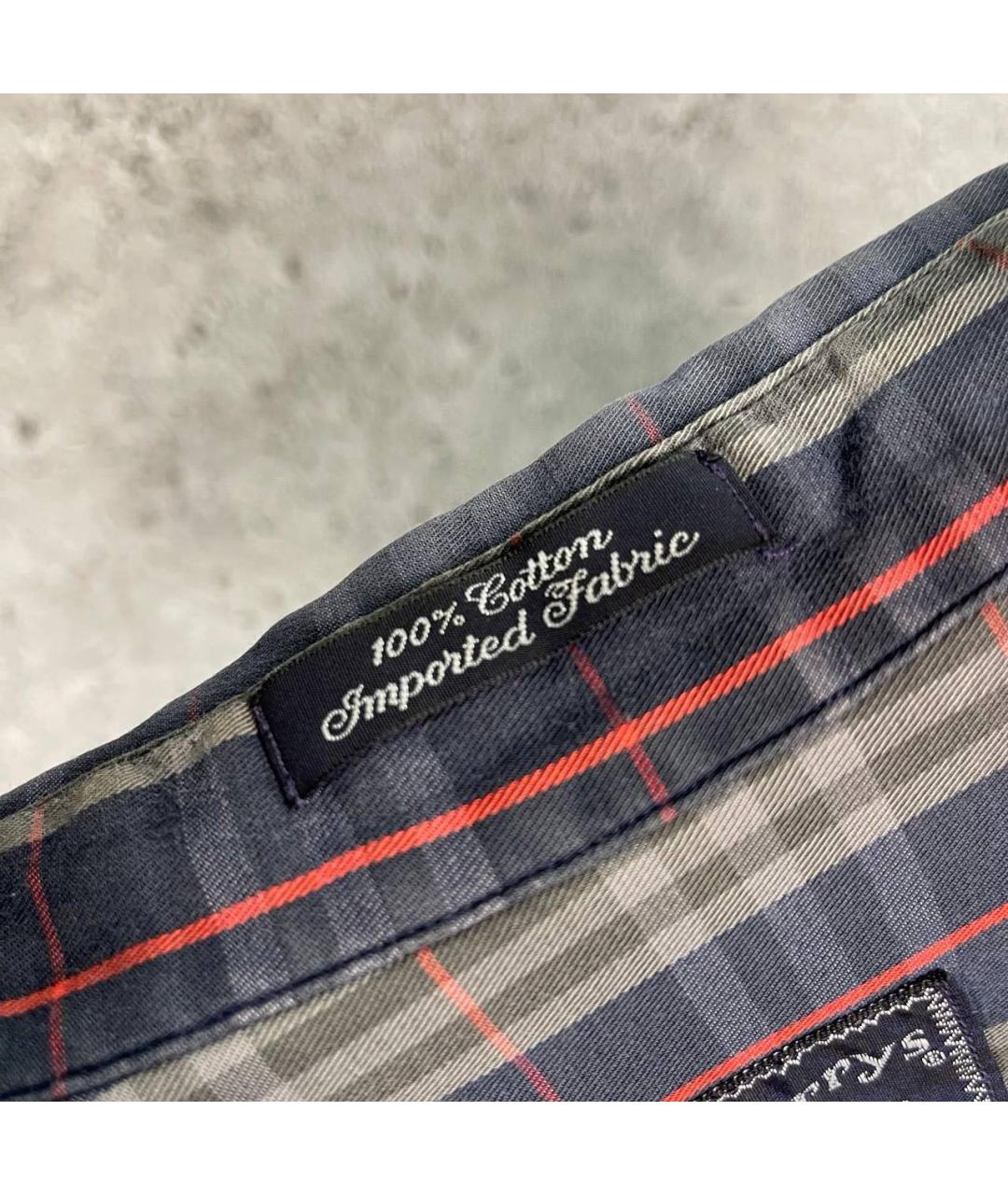 BURBERRY Антрацитовая хлопковая классическая рубашка, фото 5