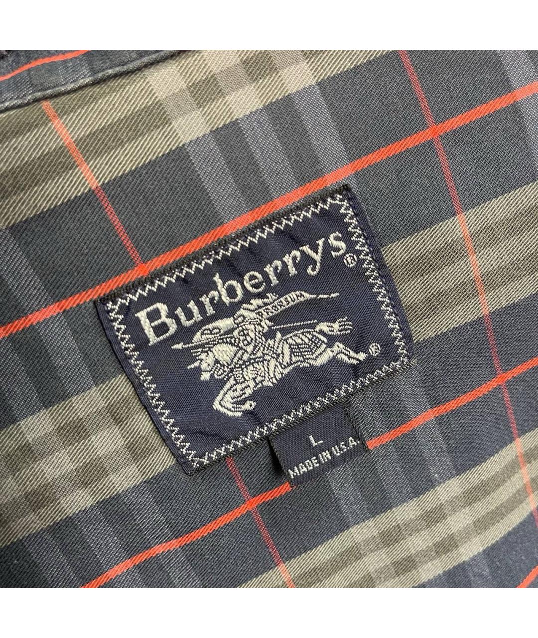 BURBERRY Антрацитовая хлопковая классическая рубашка, фото 2