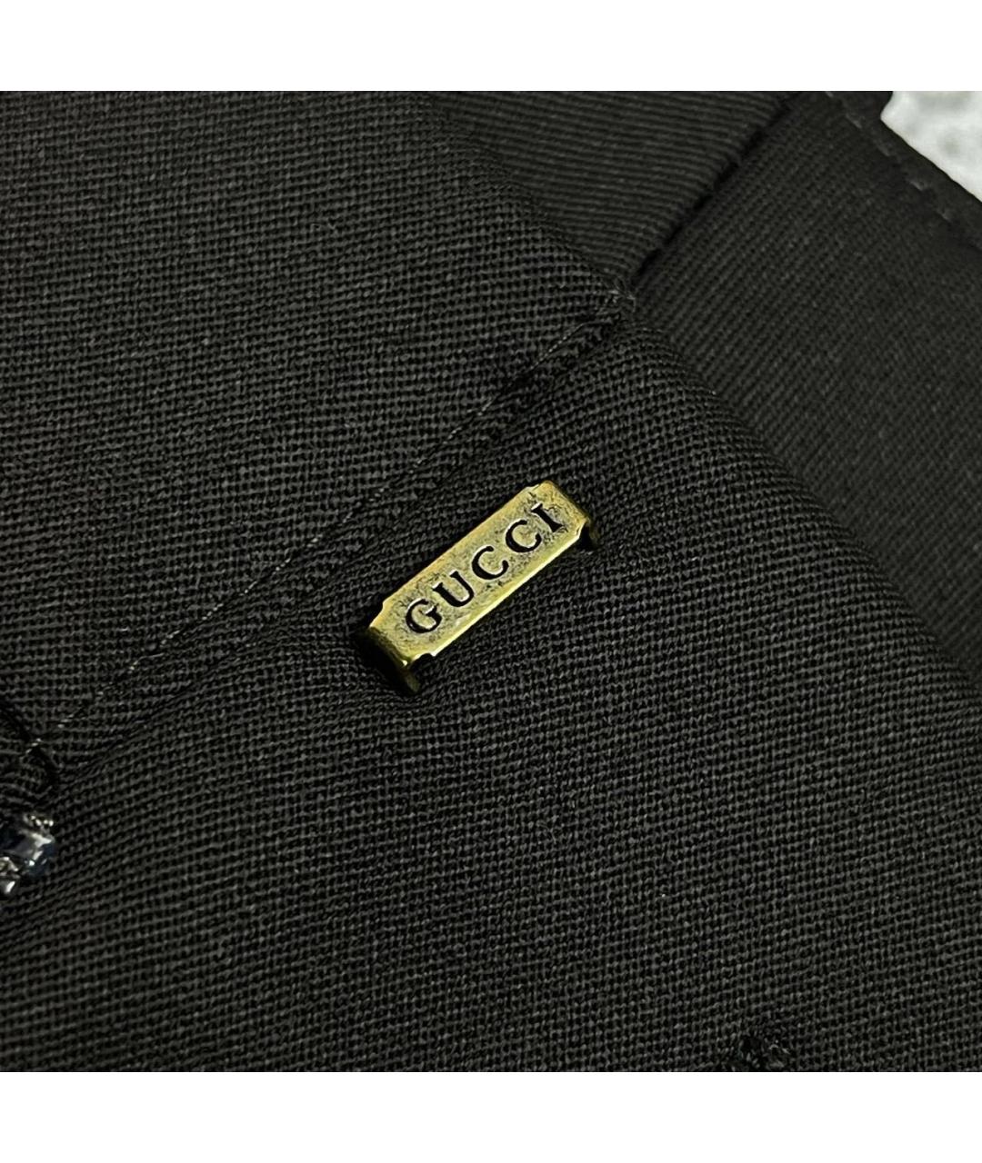 GUCCI Коричневые классические брюки, фото 6