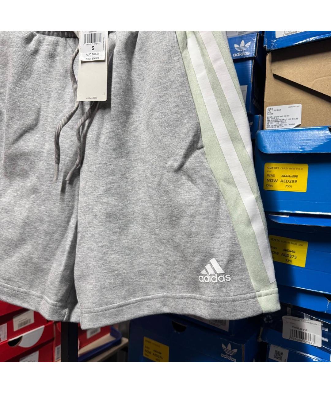 ADIDAS Серые шорты, фото 4