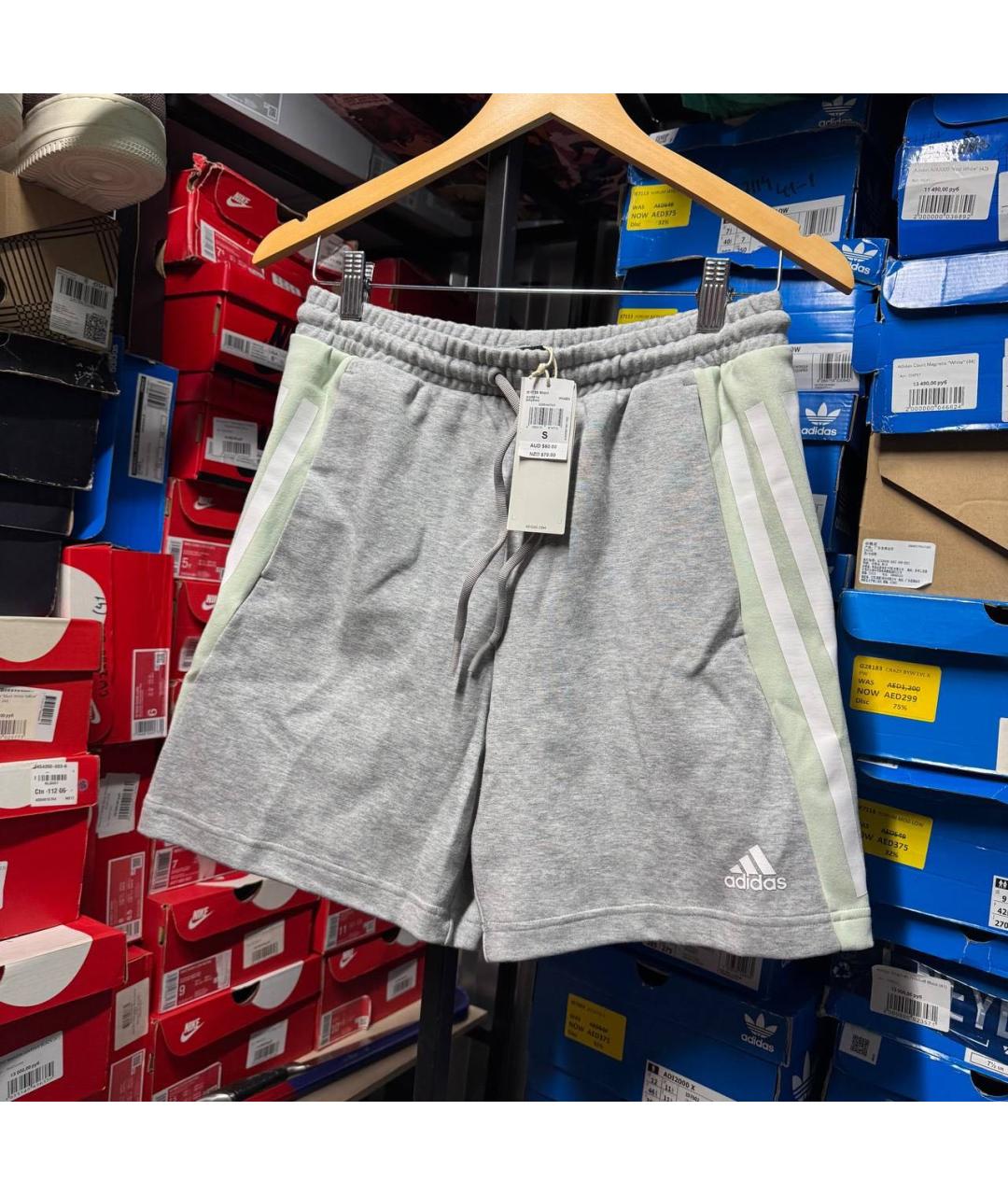 ADIDAS Серые шорты, фото 2