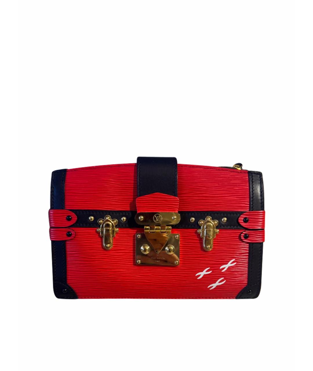 LOUIS VUITTON Красная кожаная сумка через плечо, фото 1