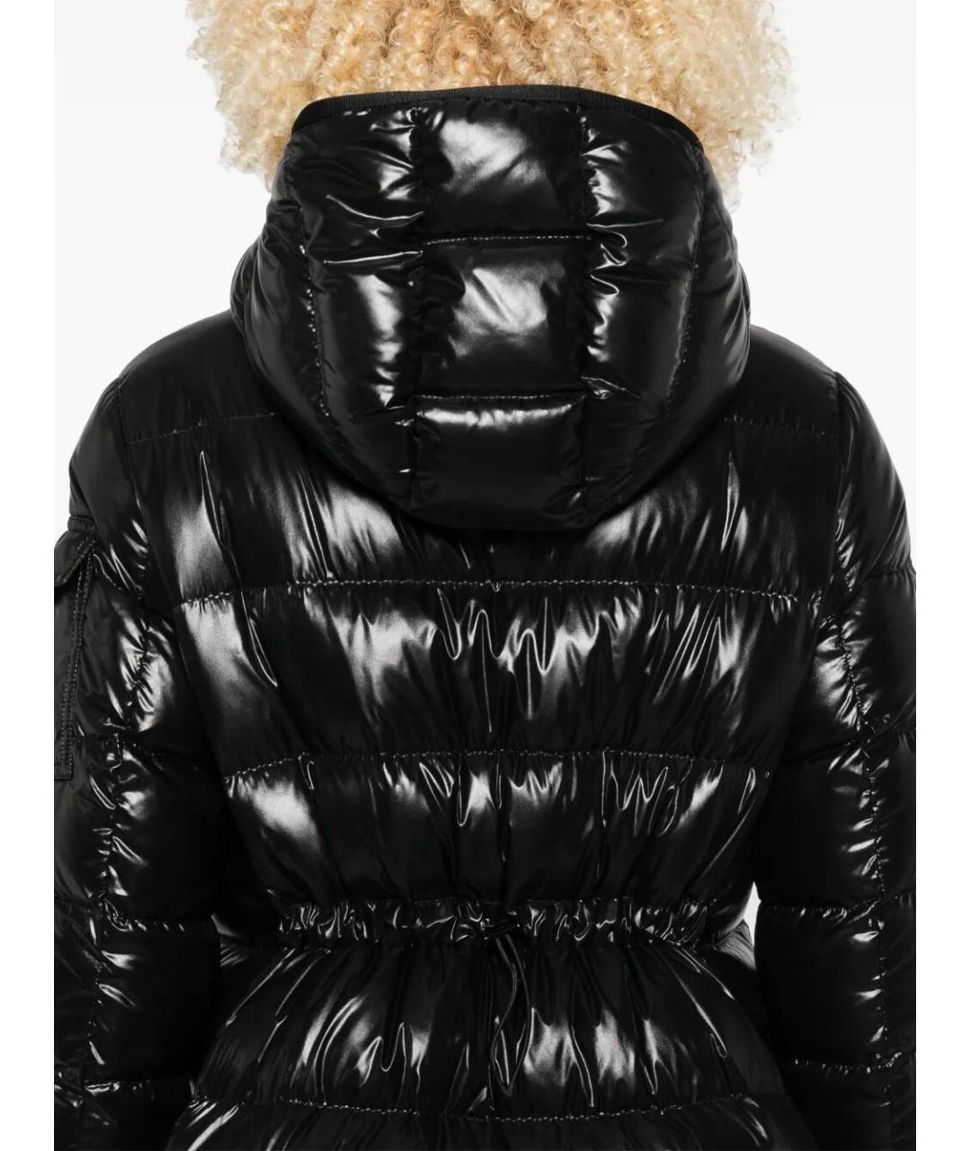 MONCLER Черный полиамидовый пуховик, фото 4