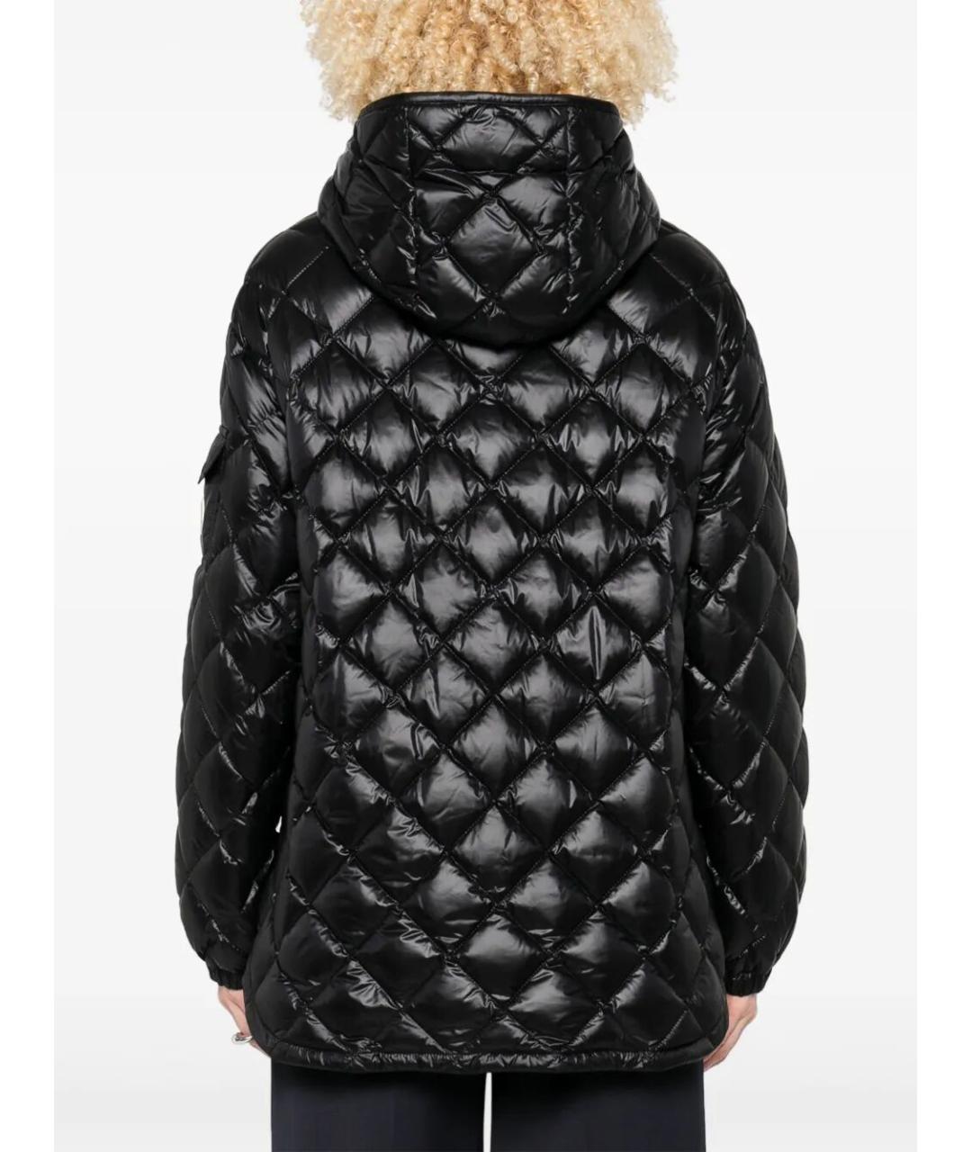 MONCLER Черный полиамидовый пуховик, фото 4