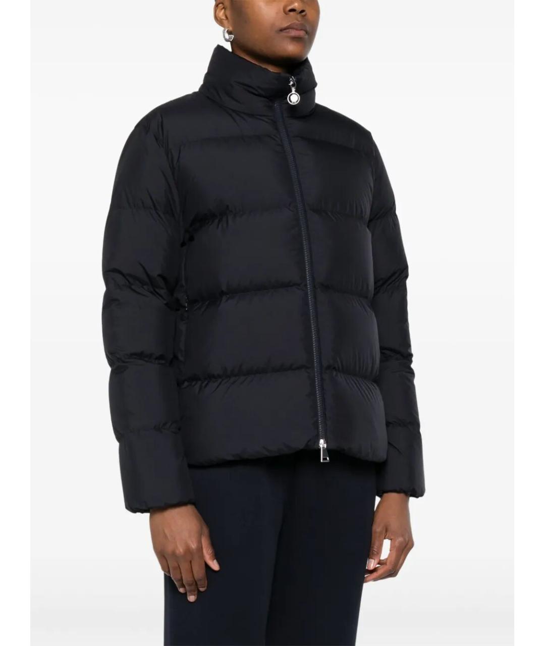 MONCLER Темно-синий полиэстеровый пуховик, фото 5