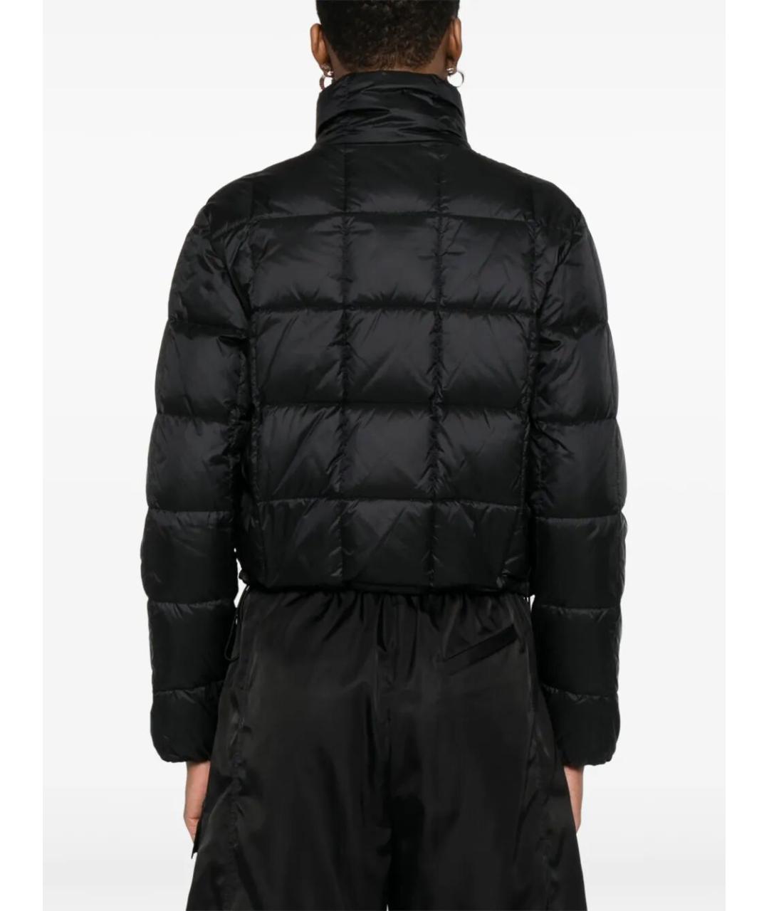 MONCLER Черный полиамидовый пуховик, фото 4