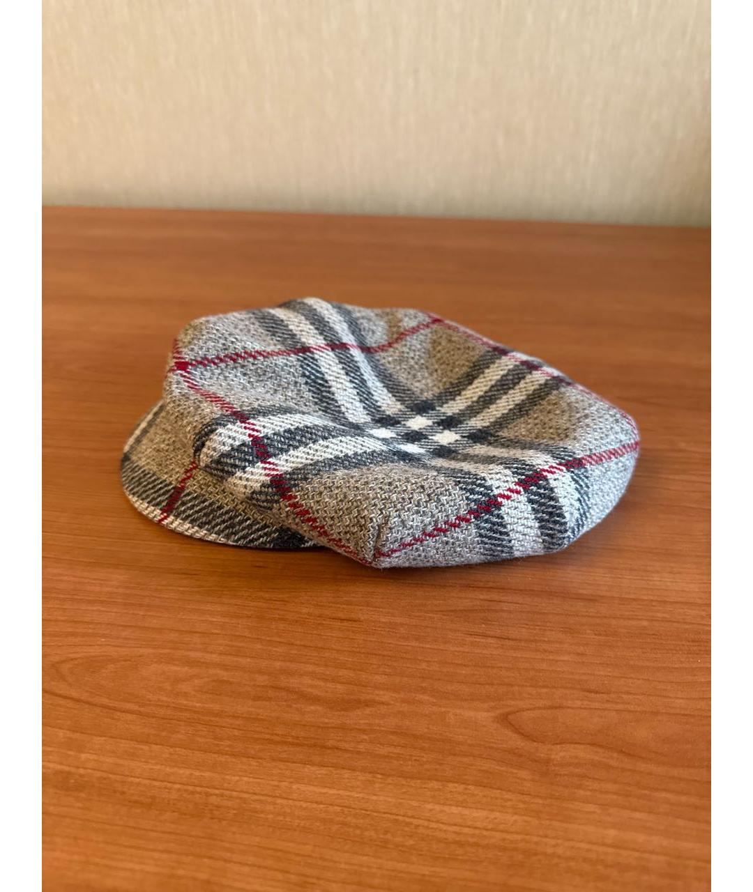BURBERRY Бежевая шерстяная кепка, фото 3