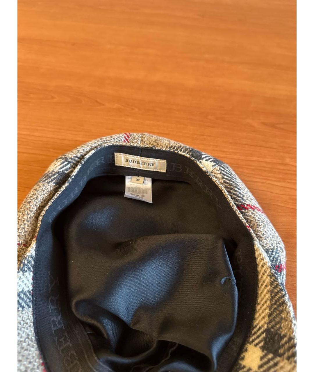 BURBERRY Бежевая шерстяная кепка, фото 4