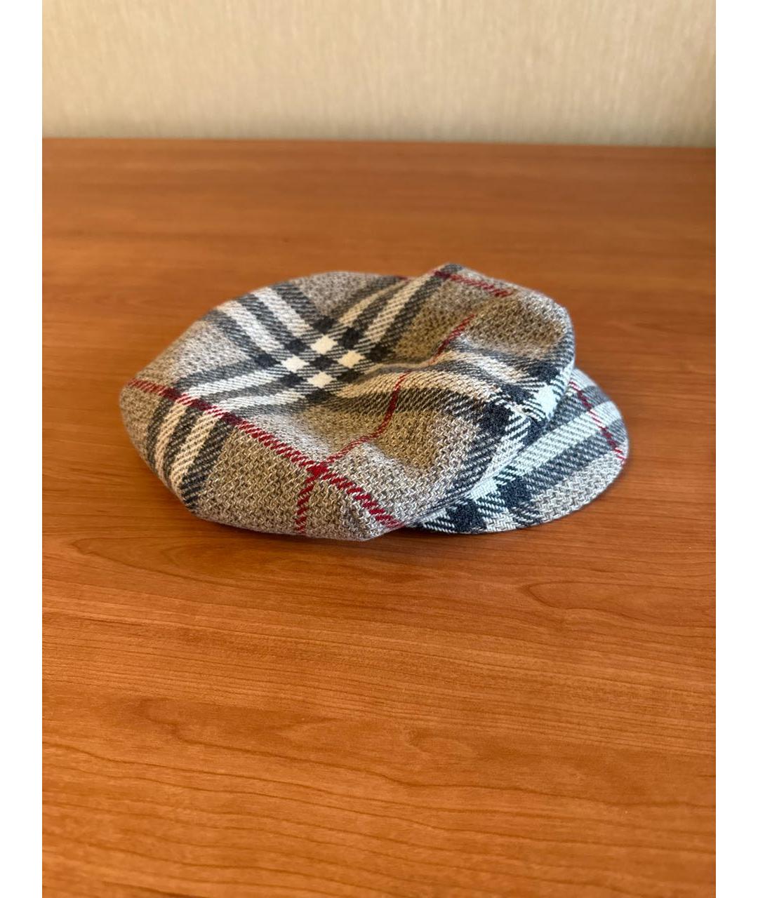 BURBERRY Бежевая шерстяная кепка, фото 2