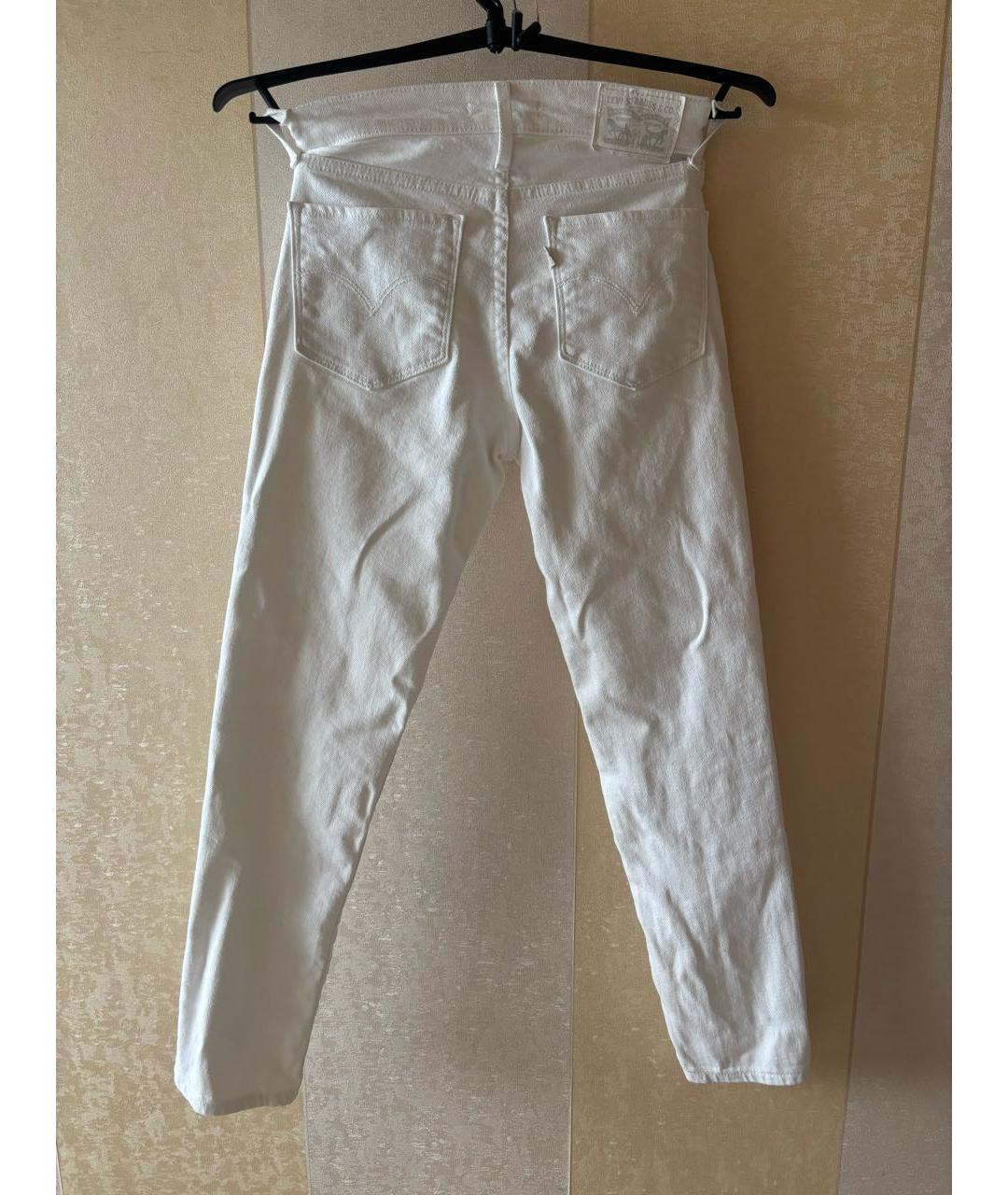 LEVI'S Белые хлопко-эластановые джинсы слим, фото 2