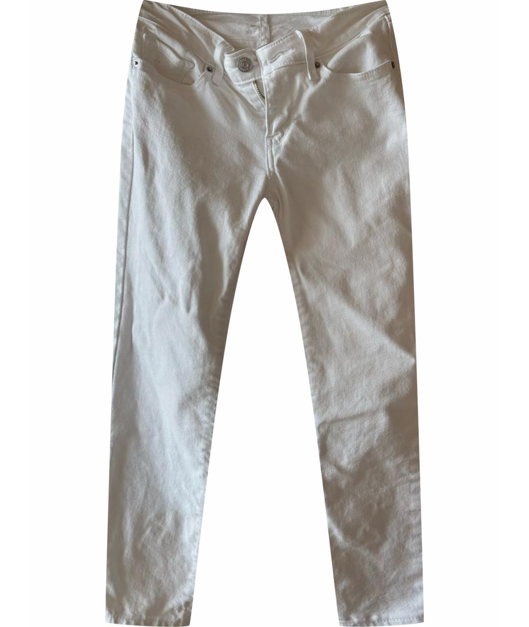 LEVI'S Белые хлопко-эластановые джинсы слим, фото 1