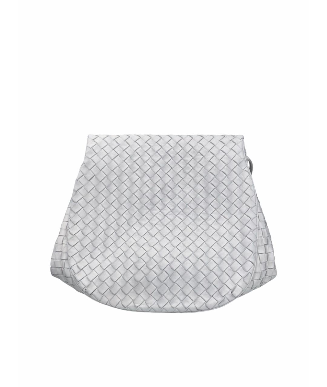 BOTTEGA VENETA Белая кожаная сумка через плечо, фото 1