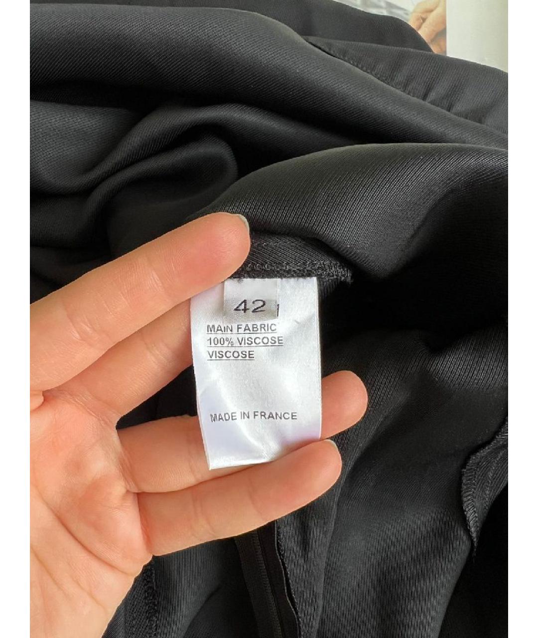 BALMAIN Черное вискозное платье, фото 9