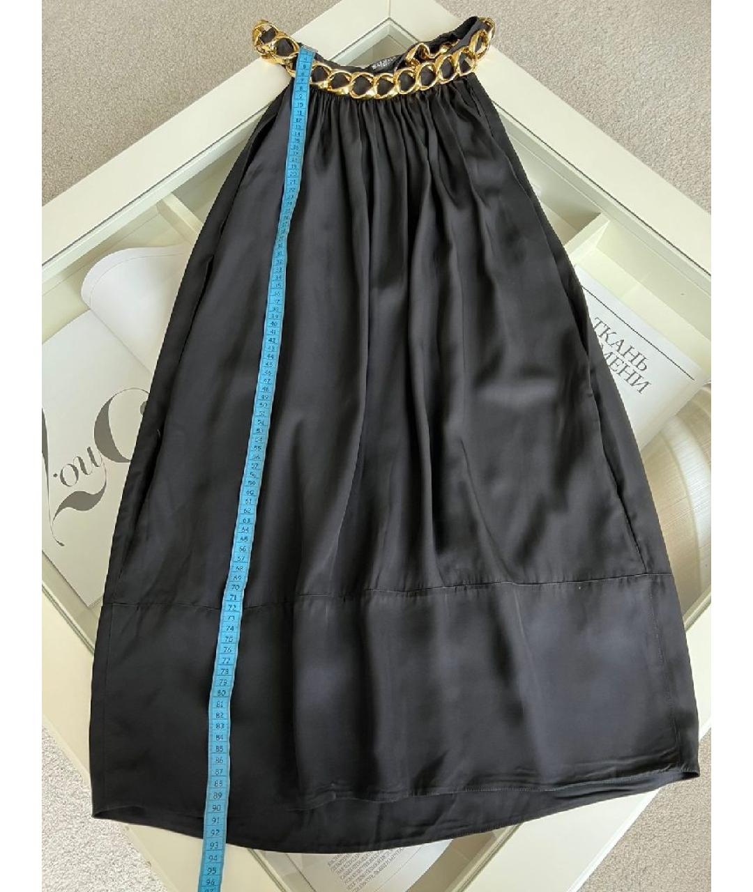 BALMAIN Черное вискозное платье, фото 8