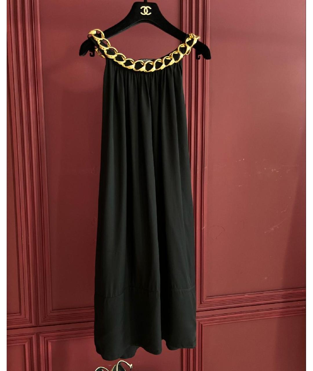 BALMAIN Черное вискозное платье, фото 6