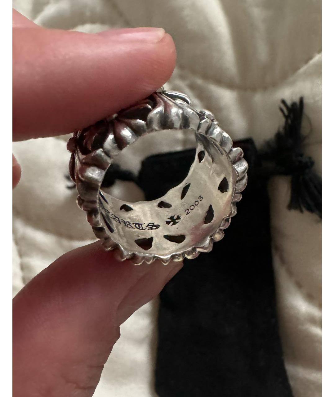 CHROME HEARTS Серебряное серебряное кольцо, фото 4