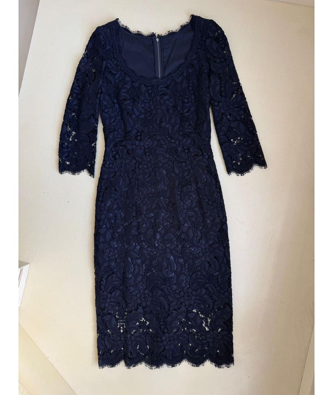 DOLCE&GABBANA Черное кружевное вечернее платье, фото 9