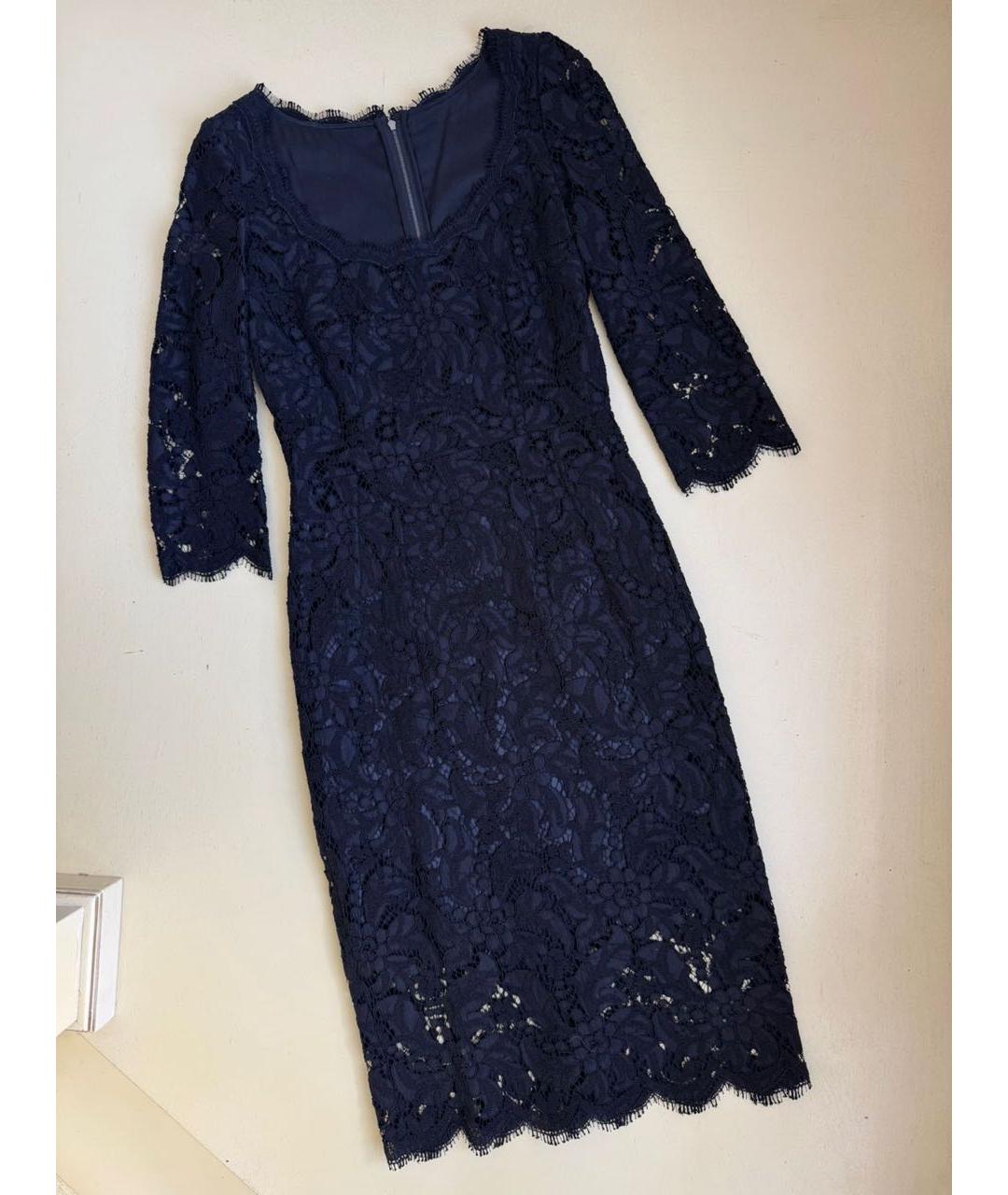 DOLCE&GABBANA Черное кружевное вечернее платье, фото 8