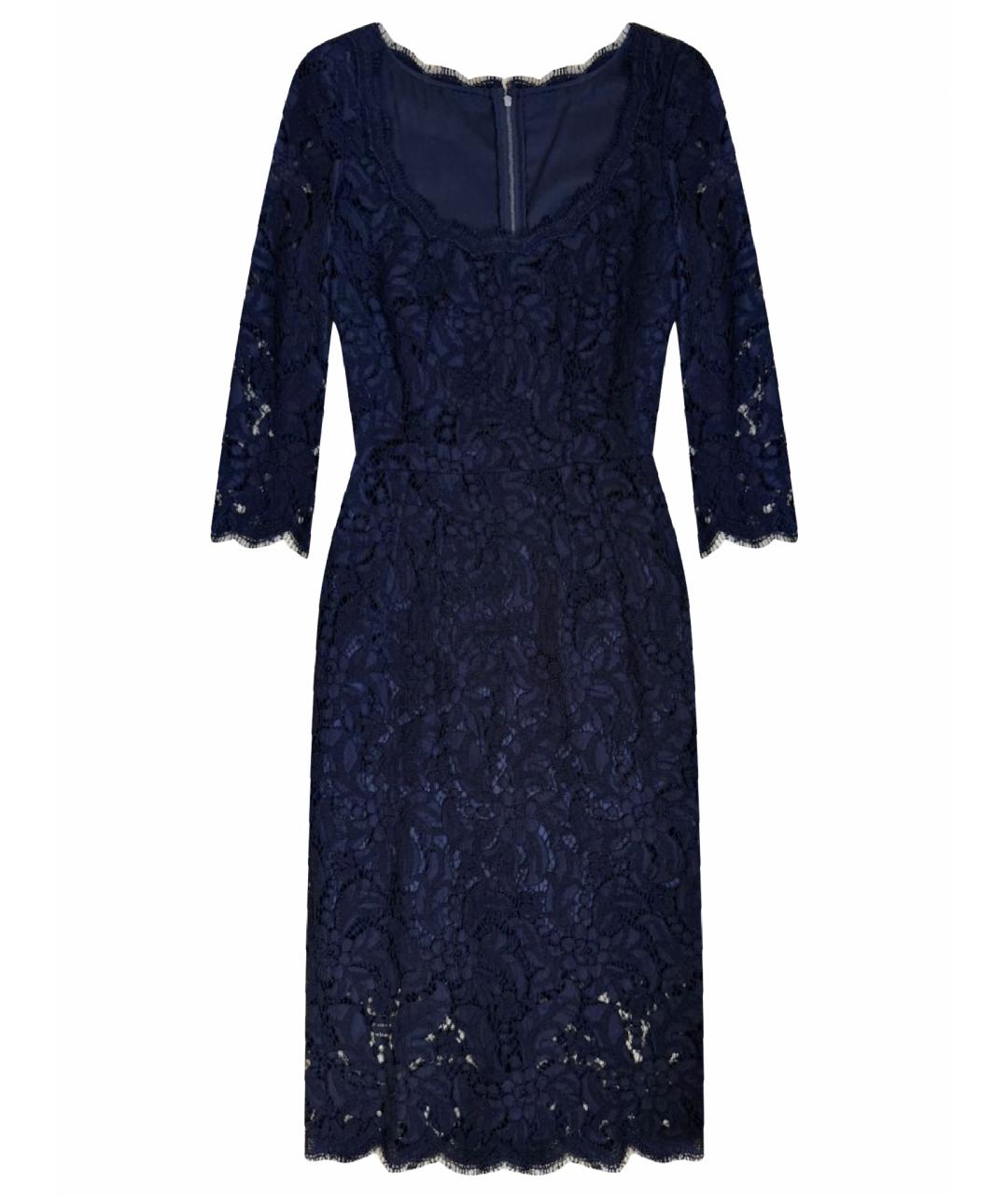 DOLCE&GABBANA Черное кружевное вечернее платье, фото 1