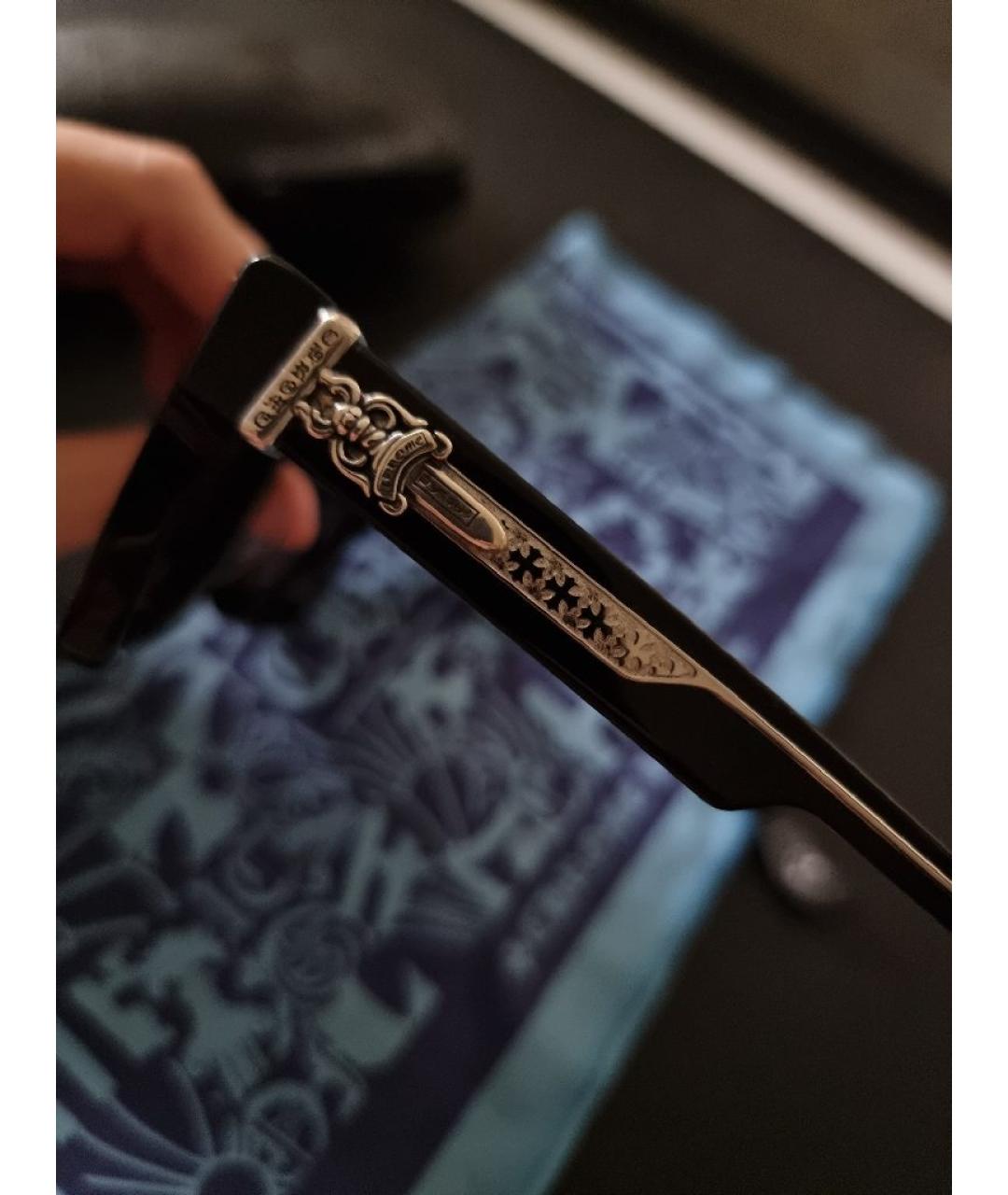 CHROME HEARTS Черные солнцезащитные очки, фото 3