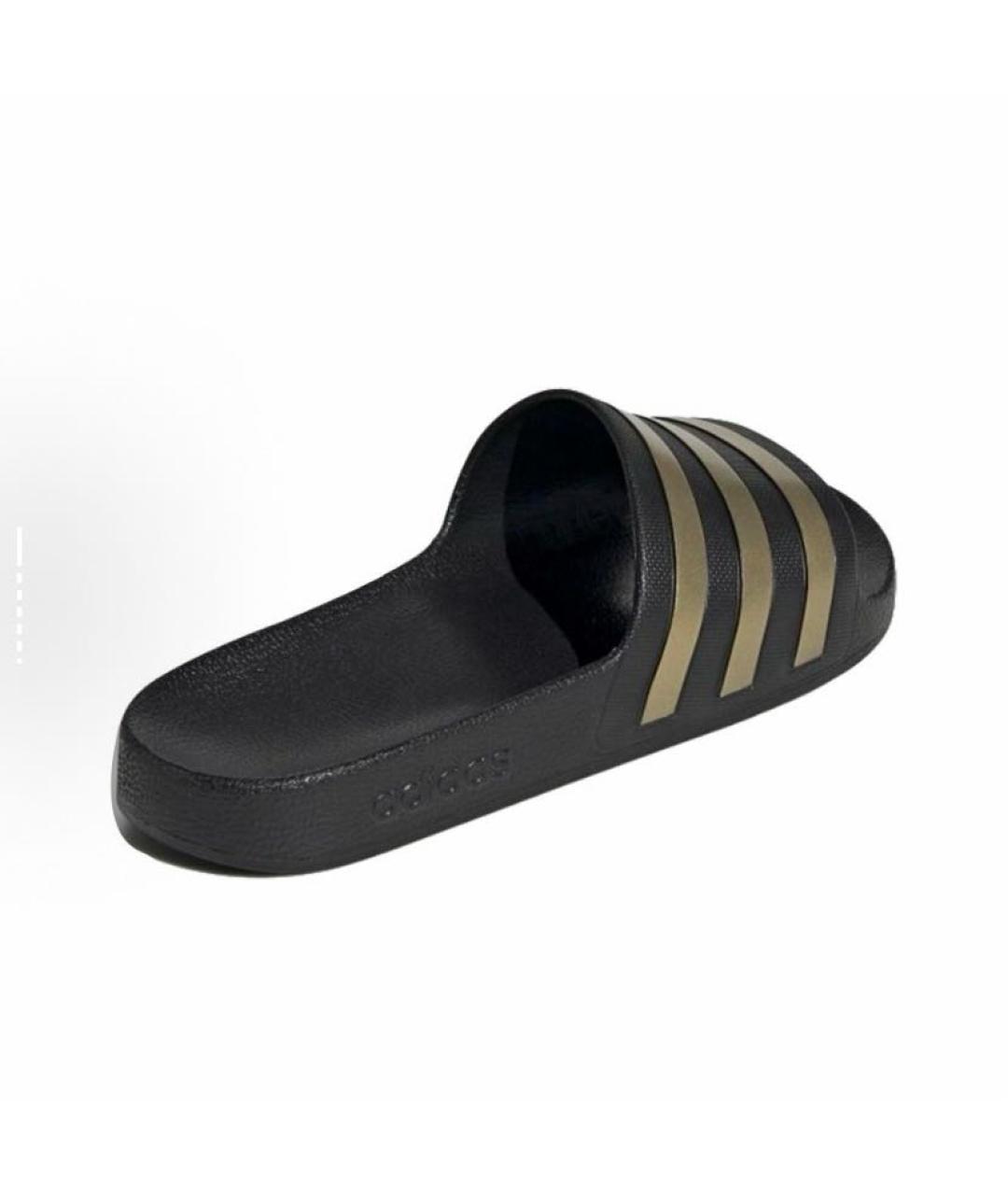 ADIDAS Черные резиновые шлепанцы, фото 5