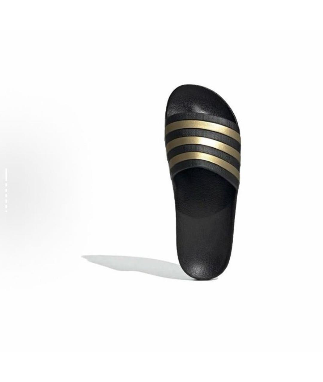 ADIDAS Черные резиновые шлепанцы, фото 6