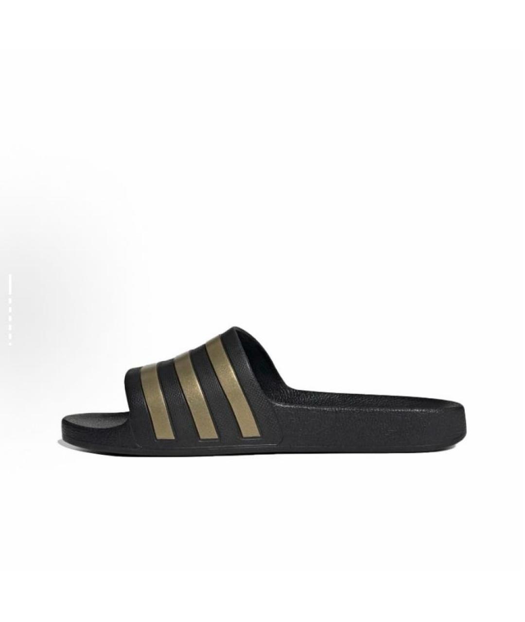 ADIDAS Черные резиновые шлепанцы, фото 3