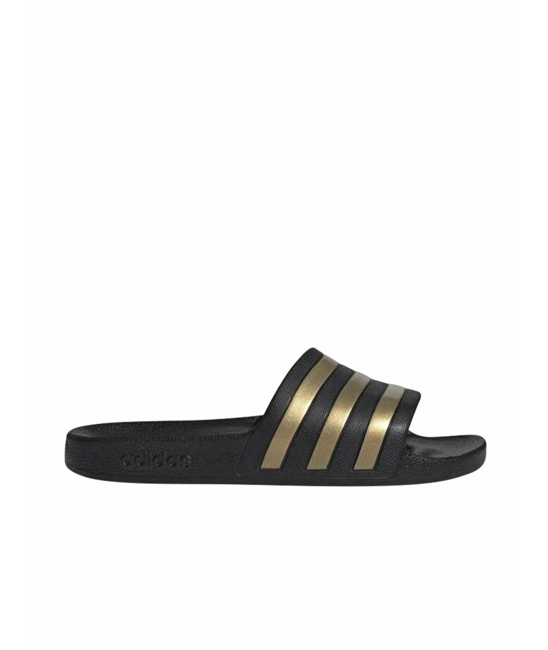 ADIDAS Черные резиновые шлепанцы, фото 1