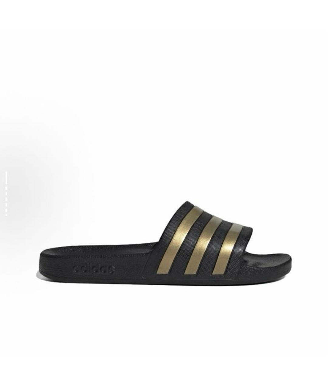 ADIDAS Черные резиновые шлепанцы, фото 8